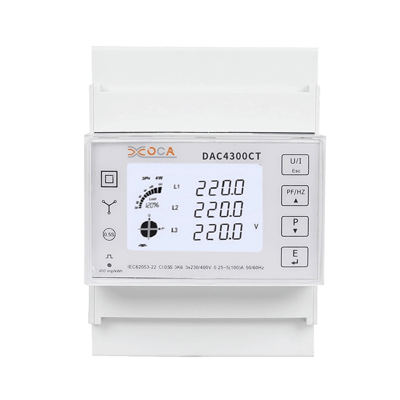 Compteur d'énergie électrique Tuya payé d'avance triphasé à courant alternatif sur rail DIN Dac4300CT