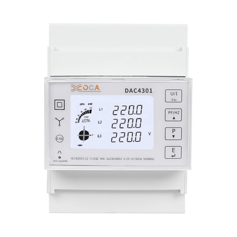 Compteur d'énergie électrique Modbus multitarif AC sur rail DIN Dac4301