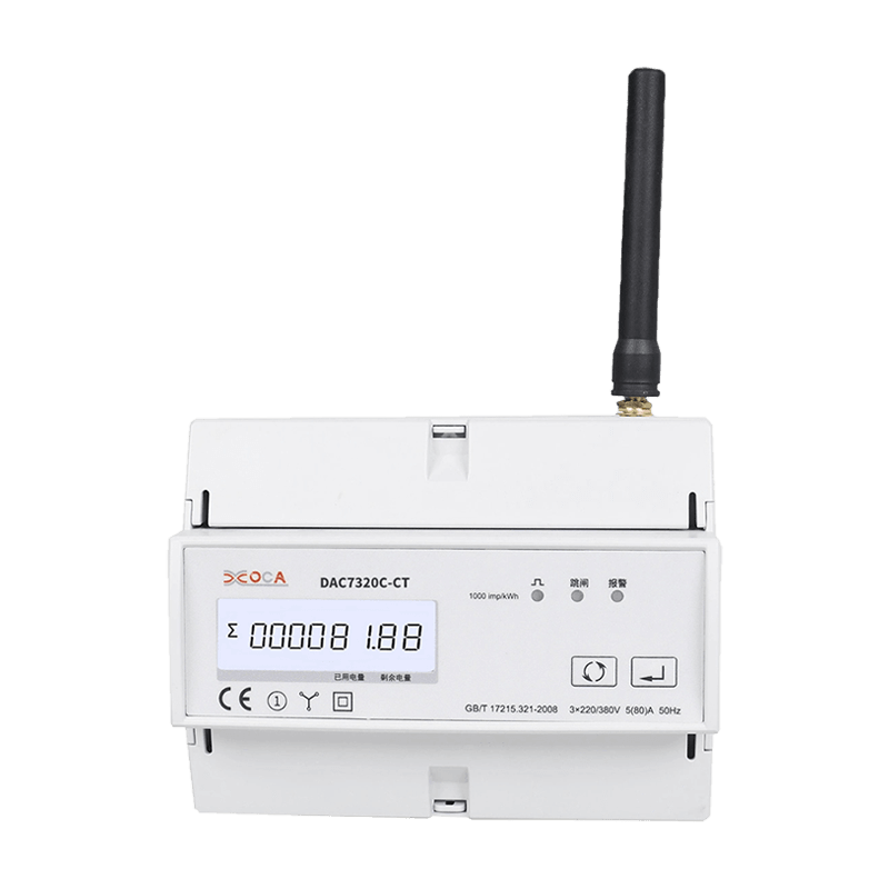 Dac7320c-CT WiFi multifonction sur rail DIN avec transformateur compteur d'énergie intelligent Modbus