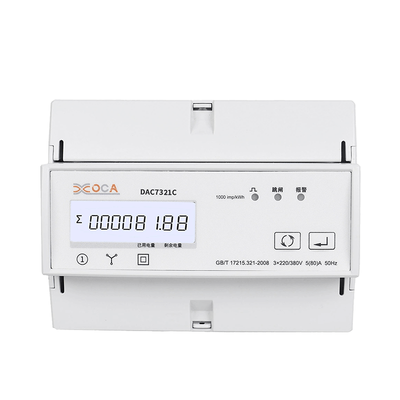 Dac7321c Rail DIN WiFi compteur d'énergie électrique prépayé