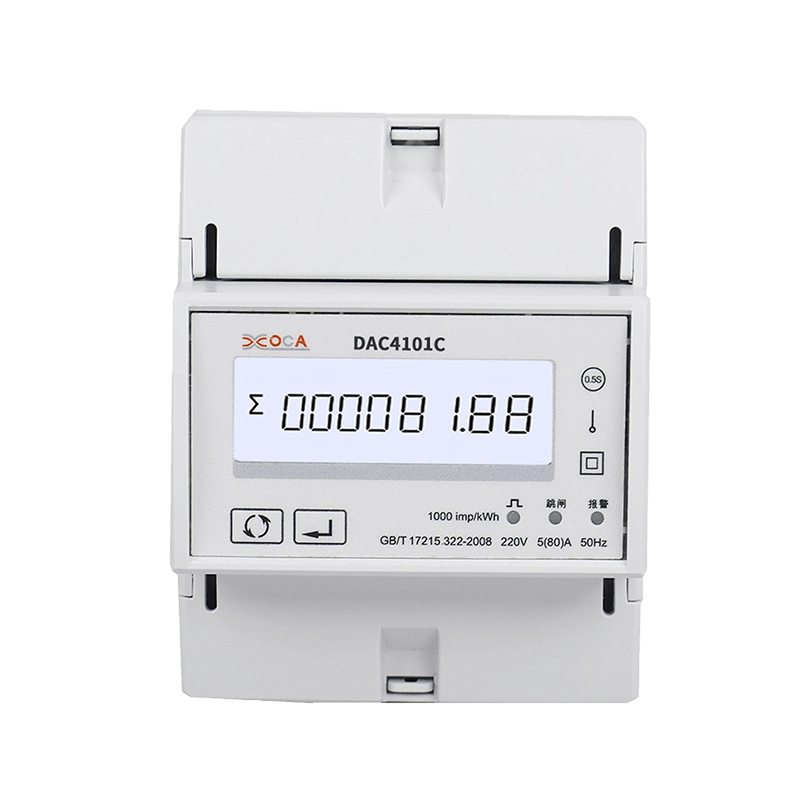 Dac4101C Rail DIN avec relais prépayé monophasé Modbus compteur d'énergie électrique