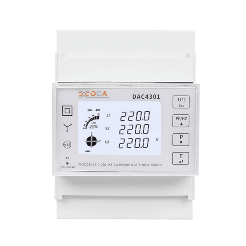 Compteur d'énergie électrique Modbus prépayé sur rail DIN Dac4301