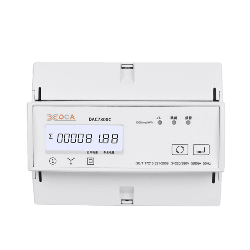 Compteur d'énergie électrique à relais triphasé Modbus AC sur rail DIN DAC7300C