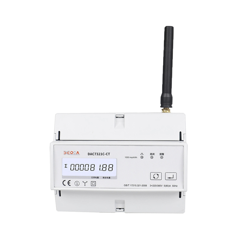 Dac7321C-CT Rail DIN sans fil avec compteur d'énergie électronique intelligent CT