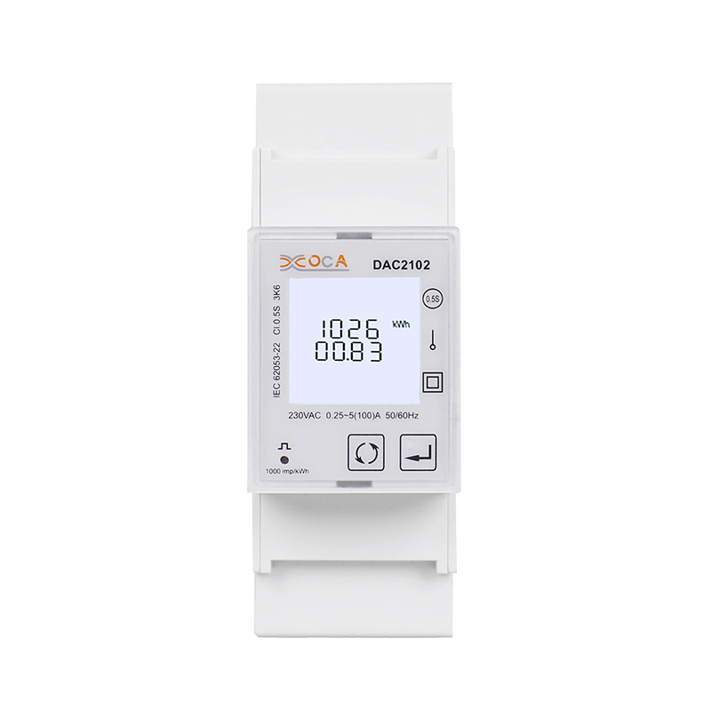 Compteur d'énergie électrique intelligent monophasé Dac2102 Modbus