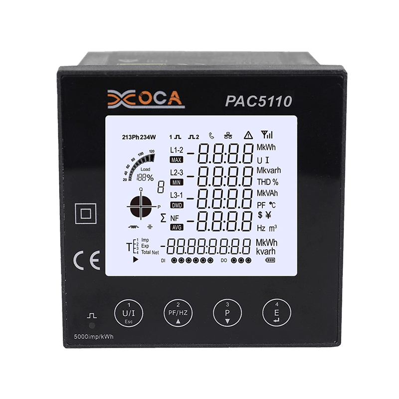 Compteur d'énergie électrique numérique, panneau triphasé RS485 Modbus PAC5110