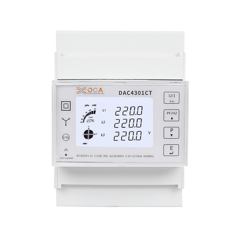 Compteur d'énergie intelligent numérique électrique triphasé