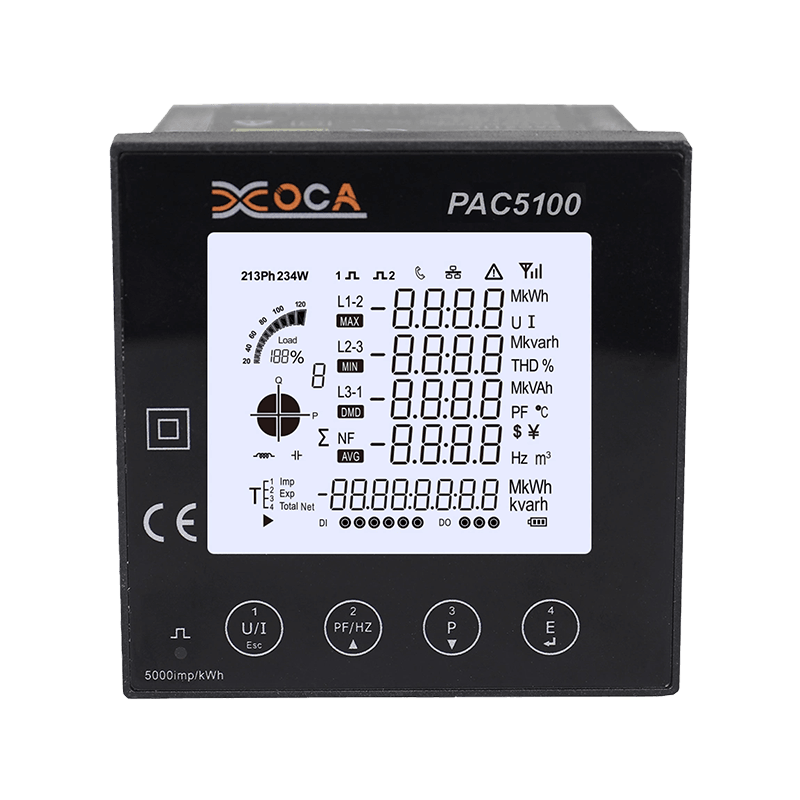 PAC5100 Indicateur de panneau intelligent multifonction WiFi intelligent monophasé