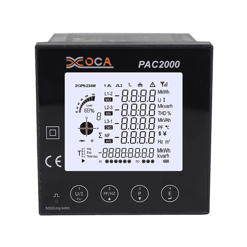 Compteur de puissance numérique à panneau LCD intelligent PAC2000