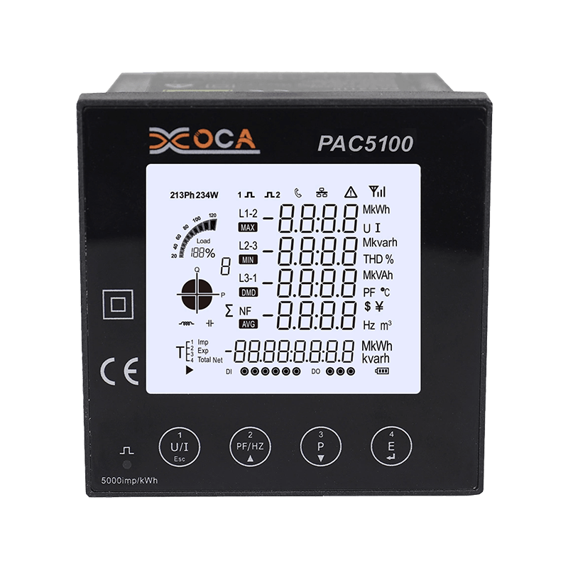 Compteur d'énergie électrique à panneau numérique LCD sans fil PAC5100